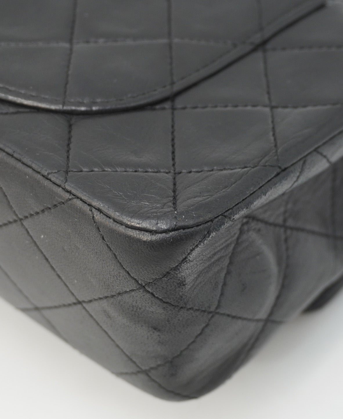 Small Classic Vintage Double Flap Bag Black