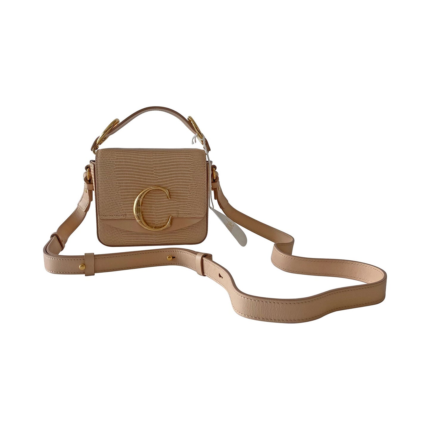 ChloÃƒÆ’Ã‚Â© Embossed Leather Mini C Bag