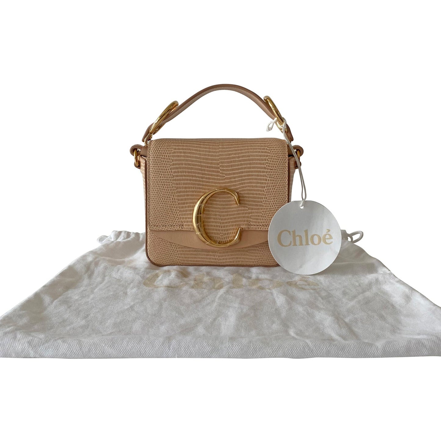 ChloÃƒÆ’Ã‚Â© Embossed Leather Mini C Bag