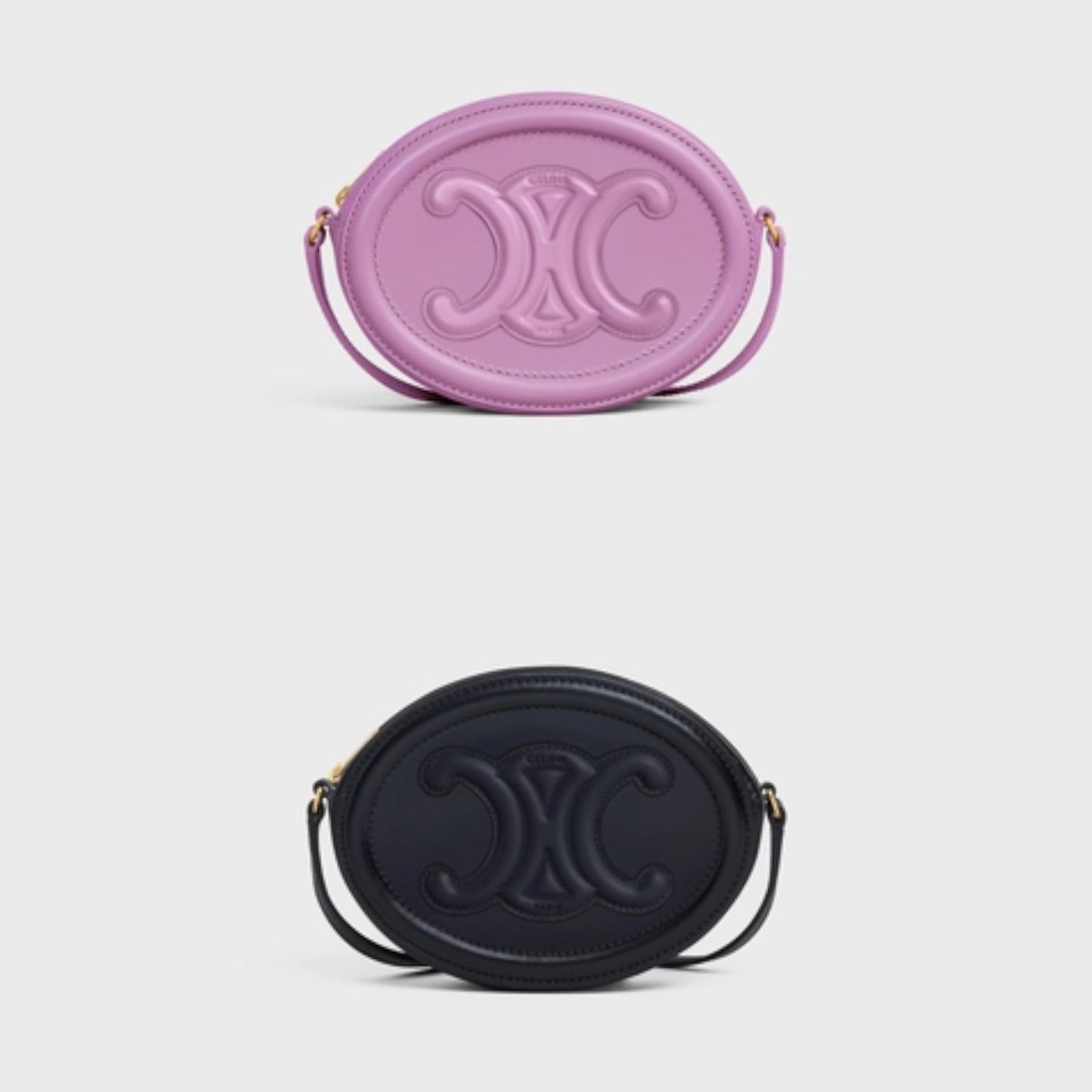 OVAL SHOULDER BAG IN TRIOMPHE