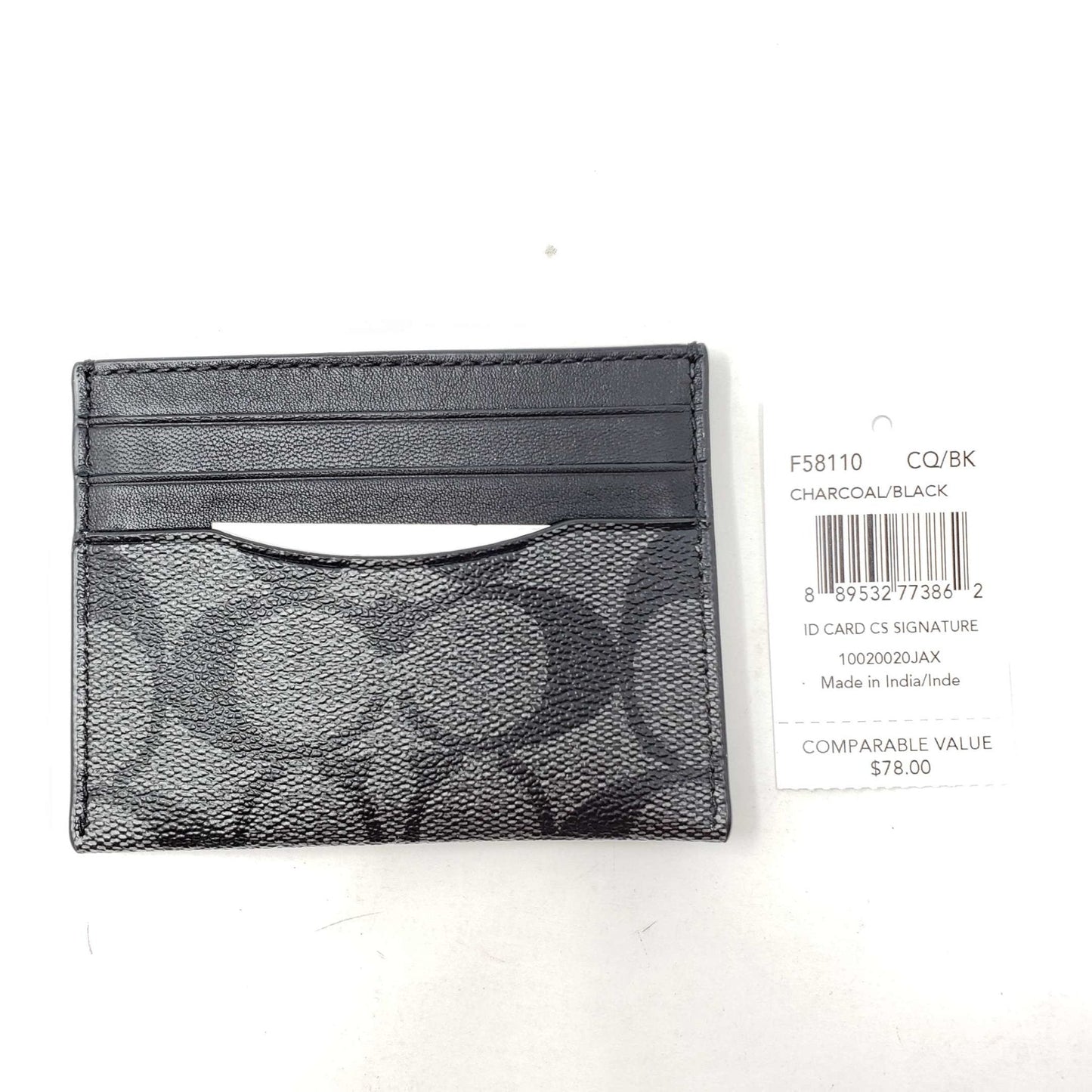 Coach ID CS Signature Card Holder