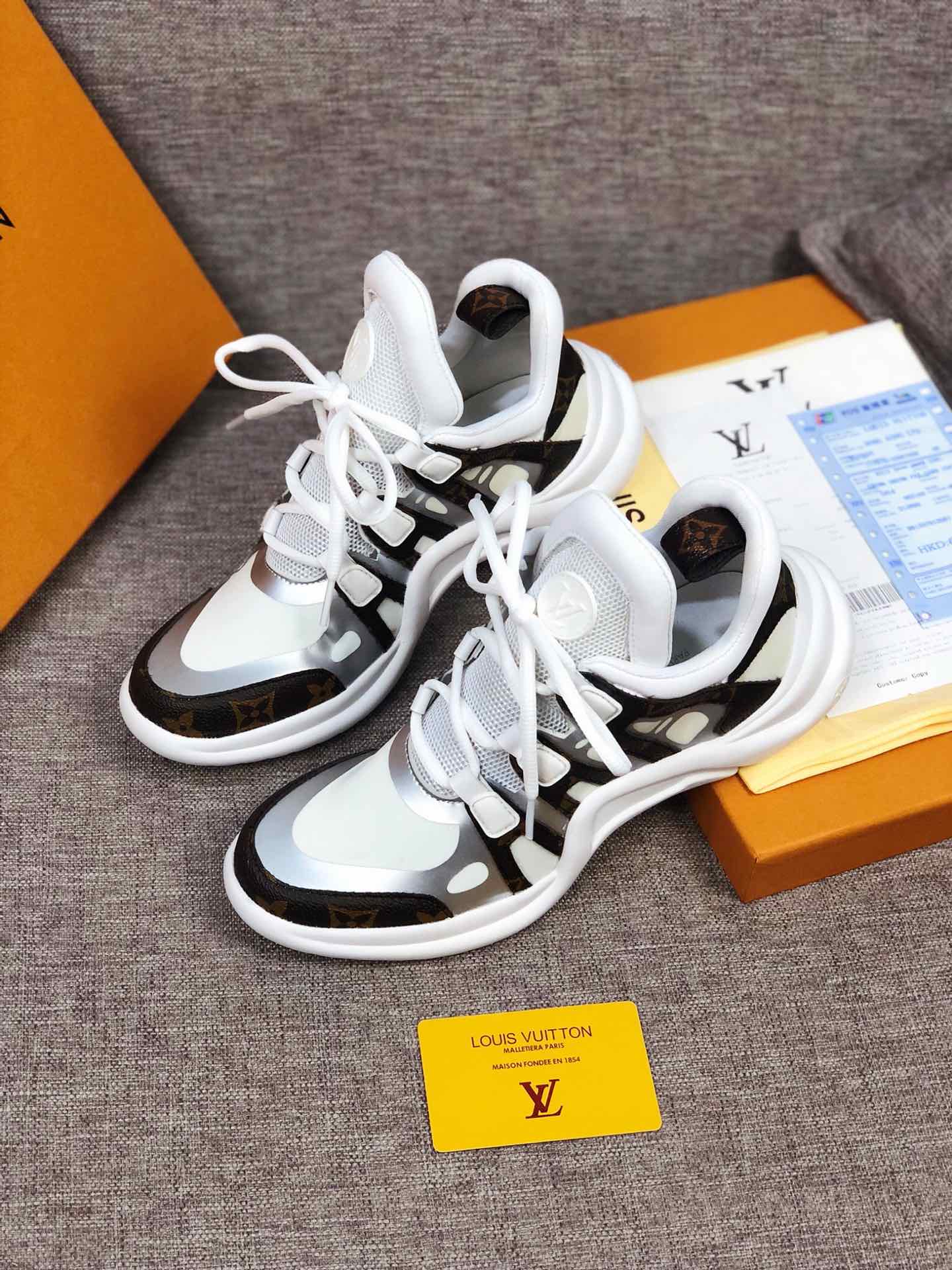 GLM - LUV Archlight White Brown Sneaker