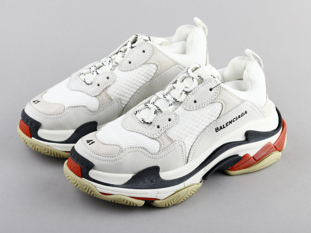 GLM - Bla Triple S White Red Sneaker