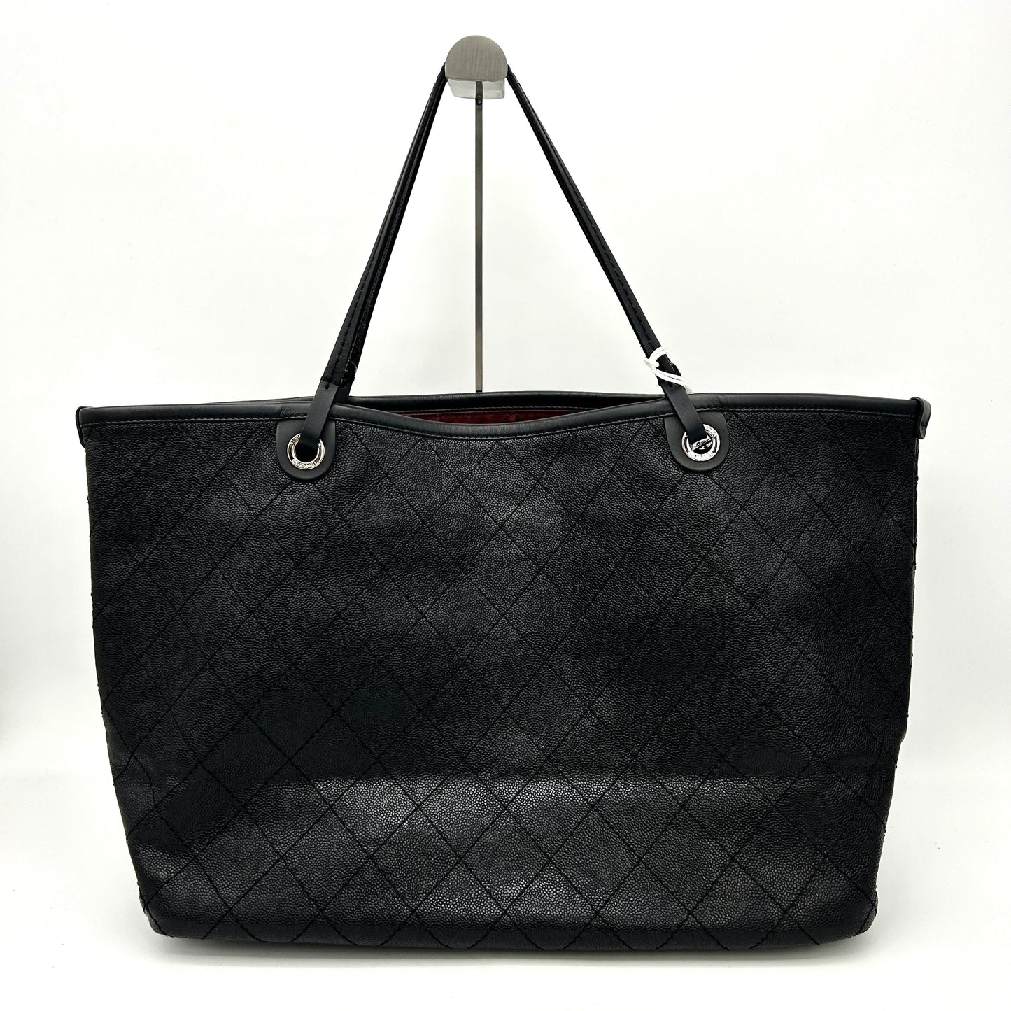Chanel Grained Calfskin Large Shopping Fever Tote Black LA26298