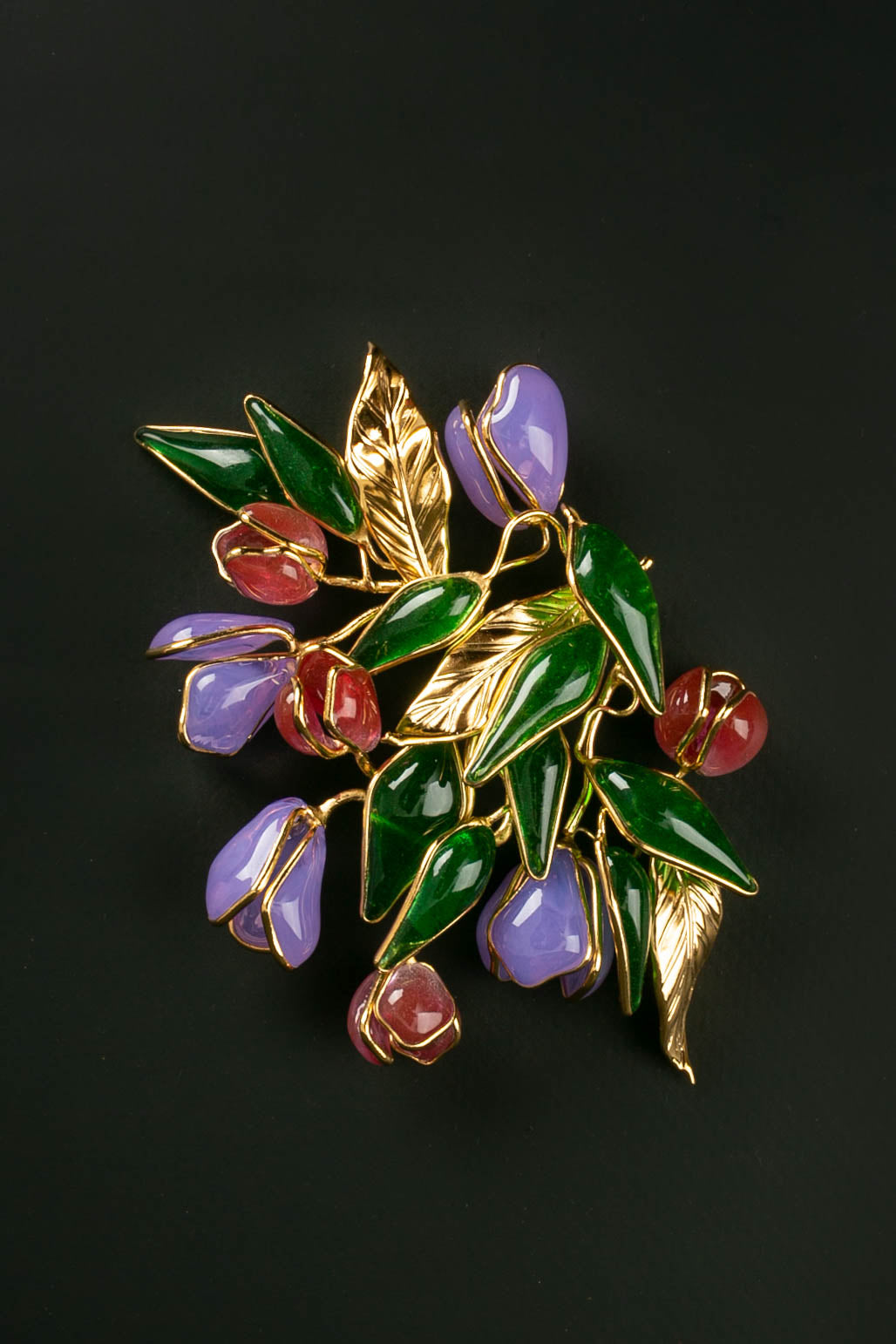 Broche en pÃƒÆ’Ã‚Â¢te de verre Augustine