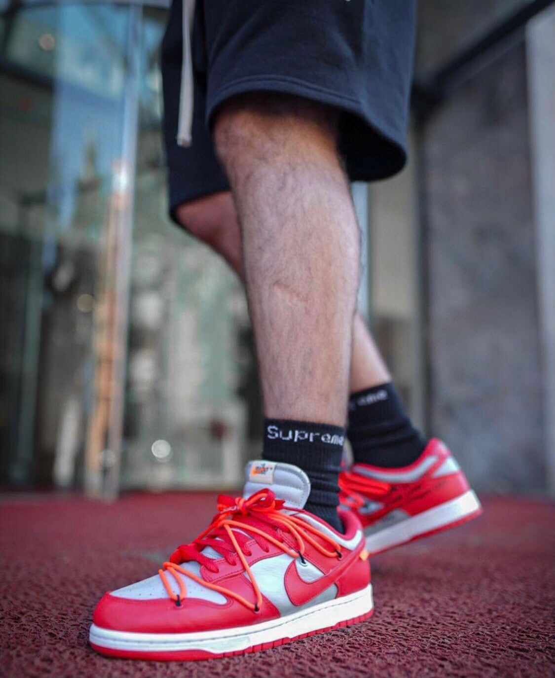 GLM - OW x Dunk Silver Red