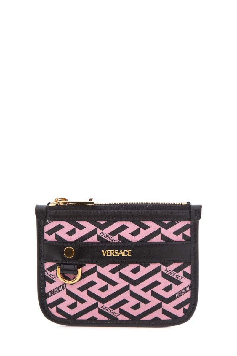 Versace Pink La Greca Wallet