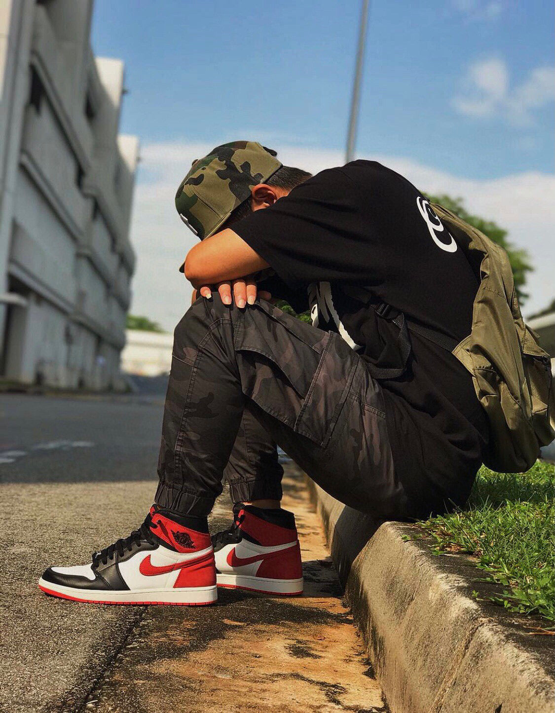 GLM - AJ1 High Six Crowns Black and Red