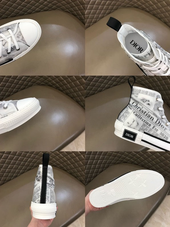 GLM - DIR B23 Newspaper HIGH-TOP SNEAKER