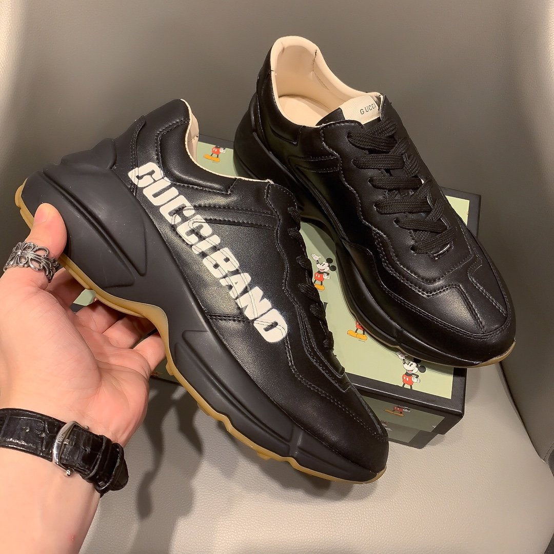 GLM-GCI  RHYTON VINTAGE TRAINER BAND BLACK SNEAKER 140