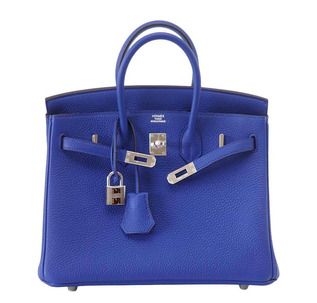 HermÃƒÆ’Ã‚Â¨s Birkin 25 Bleu Electric Bag