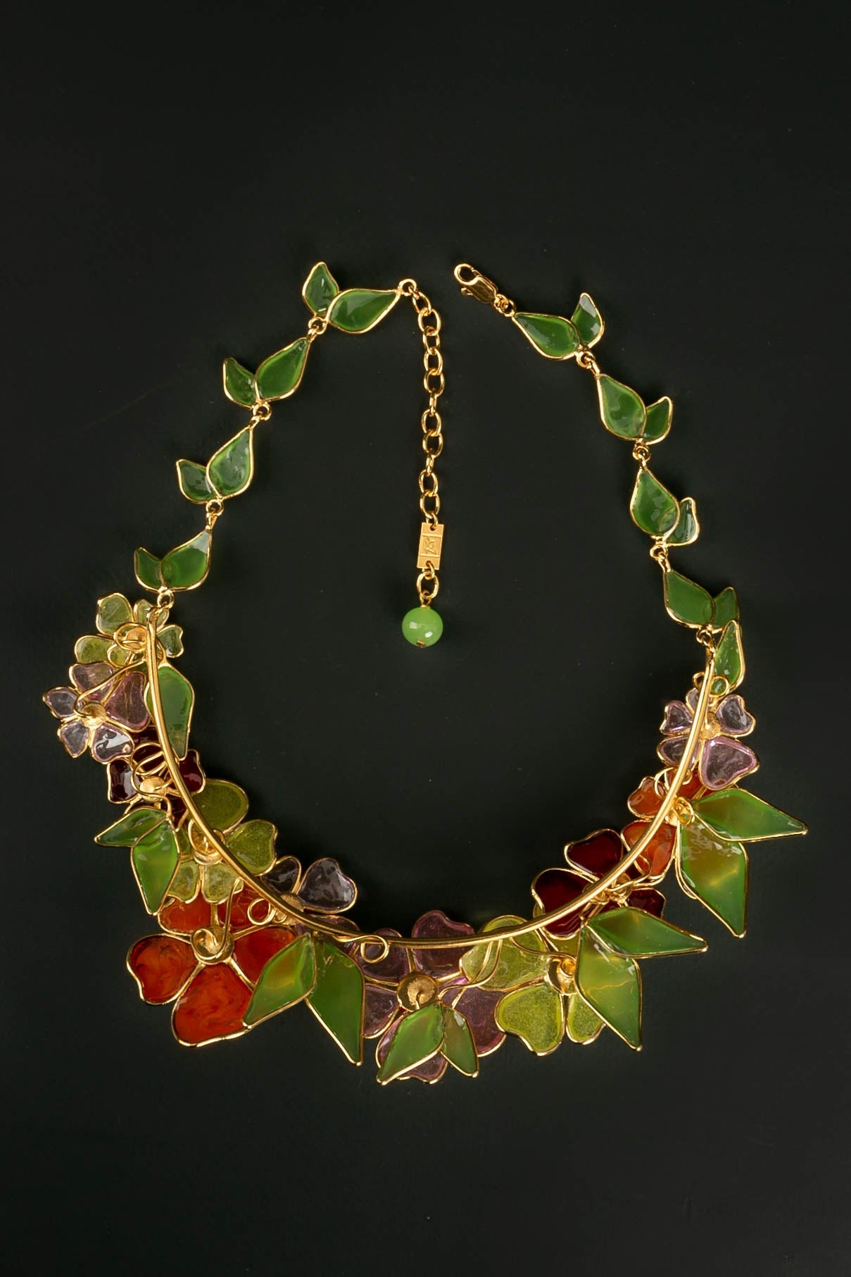 Collier en pÃƒÆ’Ã‚Â¢te de verre Augustine