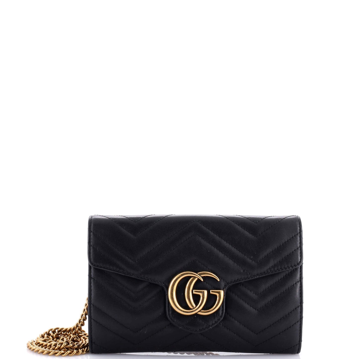 GG Marmont Chain Wallet Matelasse Leather Mini