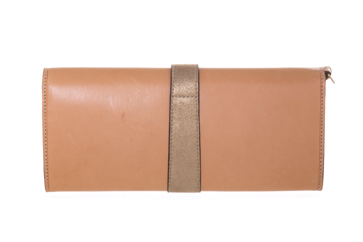 Coach Tan Leather Wristlet