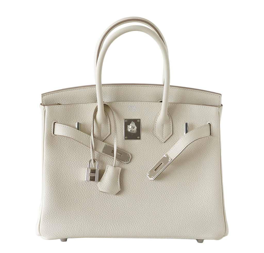 HermÃƒÆ’Ã‚Â¨s Birkin 30 Craie PHW