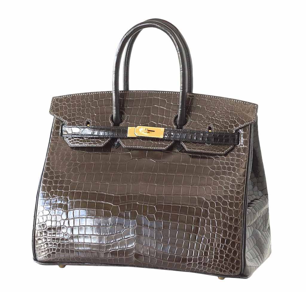 HermÃƒÆ’Ã‚Â¨s Birkin 35 Bi-Color Crocodile Special Order Bag