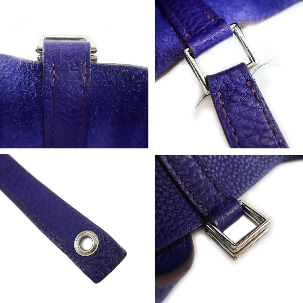 HERMES Hermes Picotin Lock PM  NÃƒÂ¥Ã‹â€ Ã‚Â» 2010 manufactured  Pearl Silver   Clemence Handbag