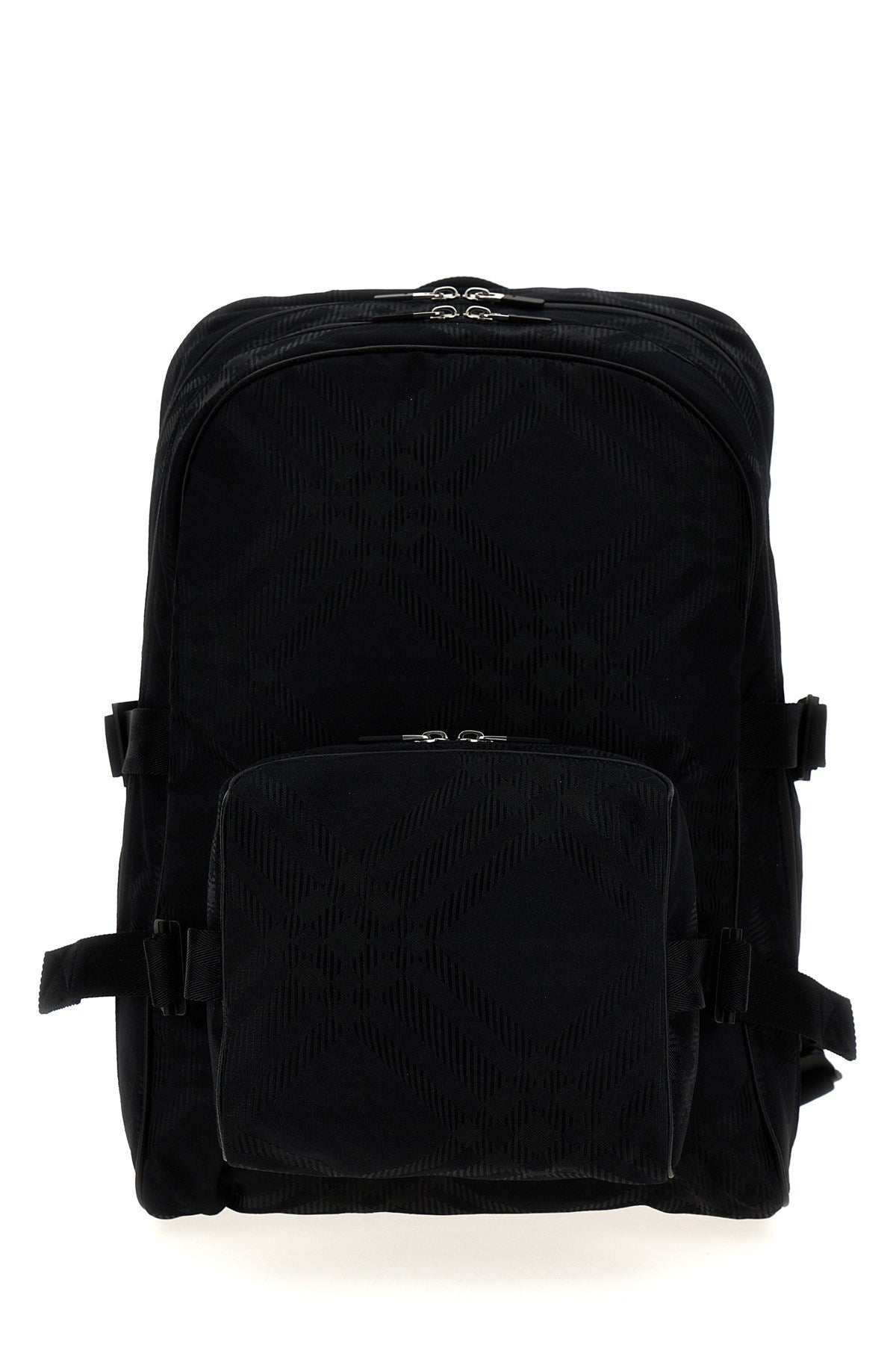 Burberry Men Check Jacquard Backpack