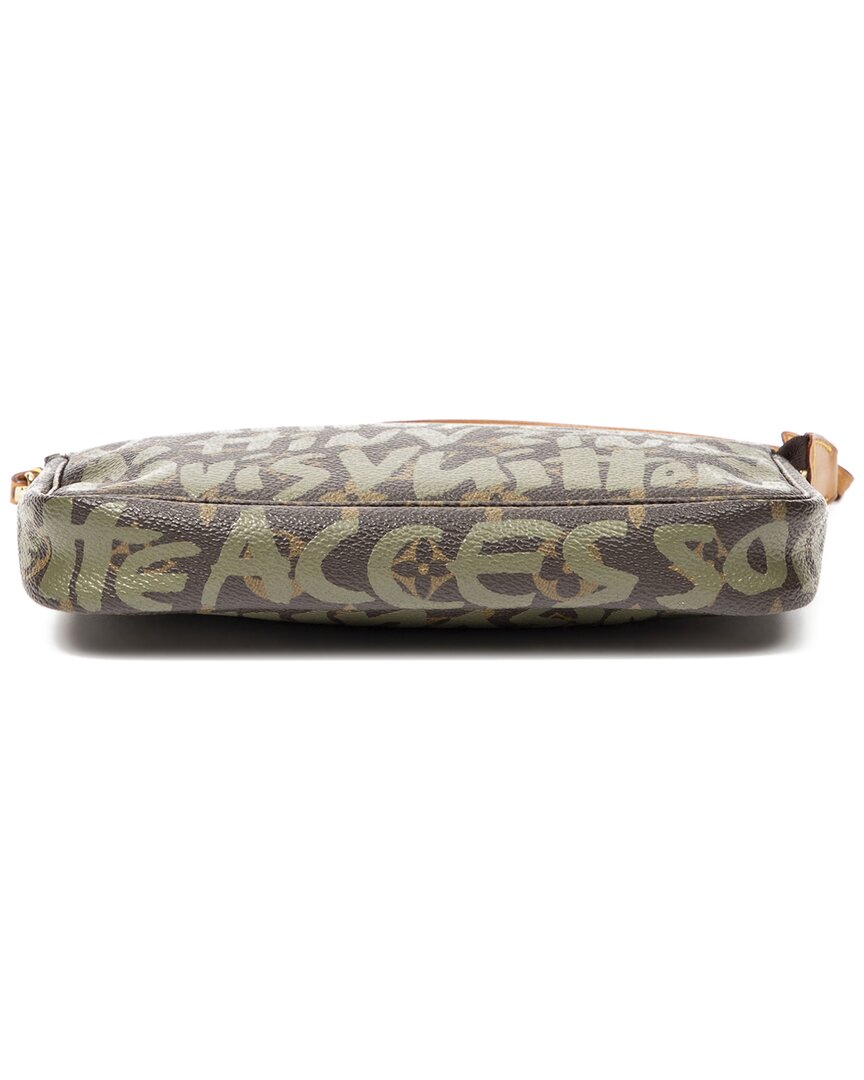 Louis Vuitton Limited Edition Brown & Green Monogram Graffiti Canvas Accessory