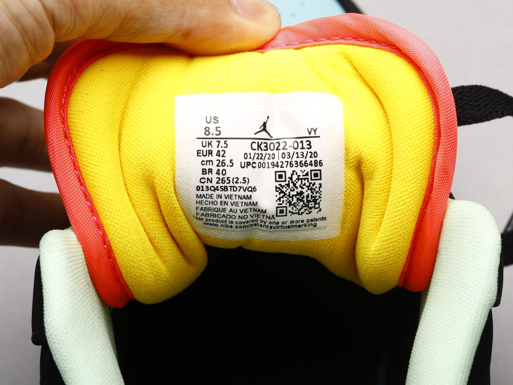 GLM - AJ1 Black, blue and yellow stitching