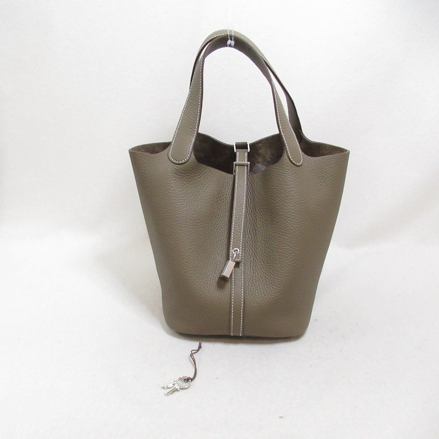 Hermes Hermes Picotin Lock MM Tote Bag Tortoise Bag Leather  Brown