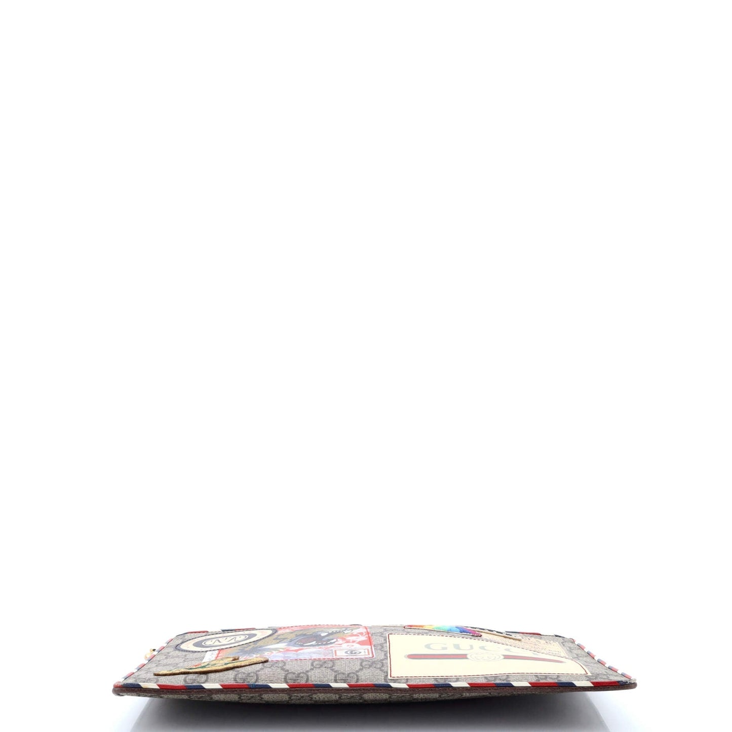 Courrier Pouch GG Coated Canvas with Applique