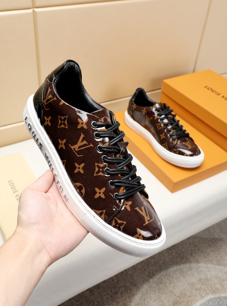 GLM - LUV Low GLMnogram Brown Breathable Sneaker