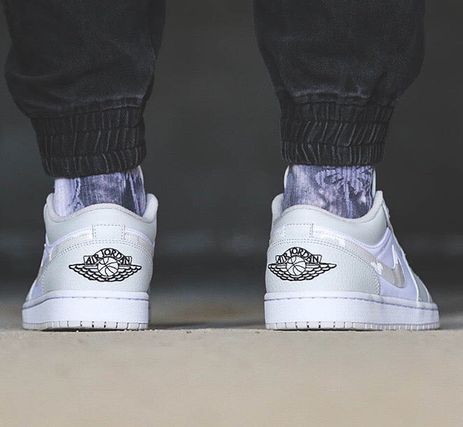 GLM - AJ1 low grey and white caGLMuflage