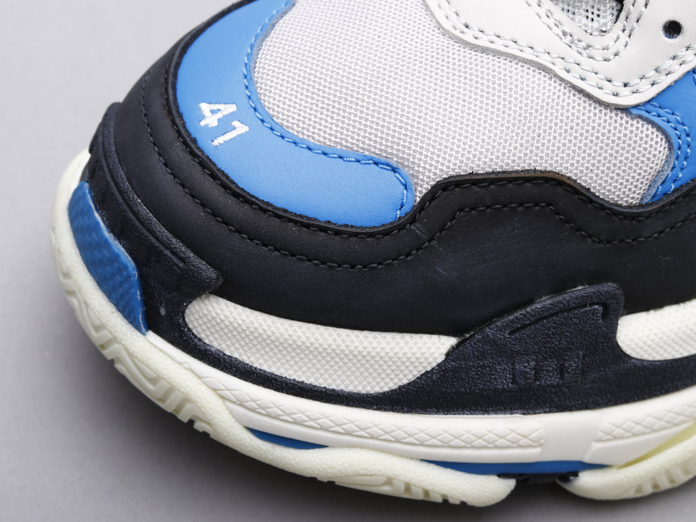 GLM - Bla Triple S Black And White Blue Sneaker