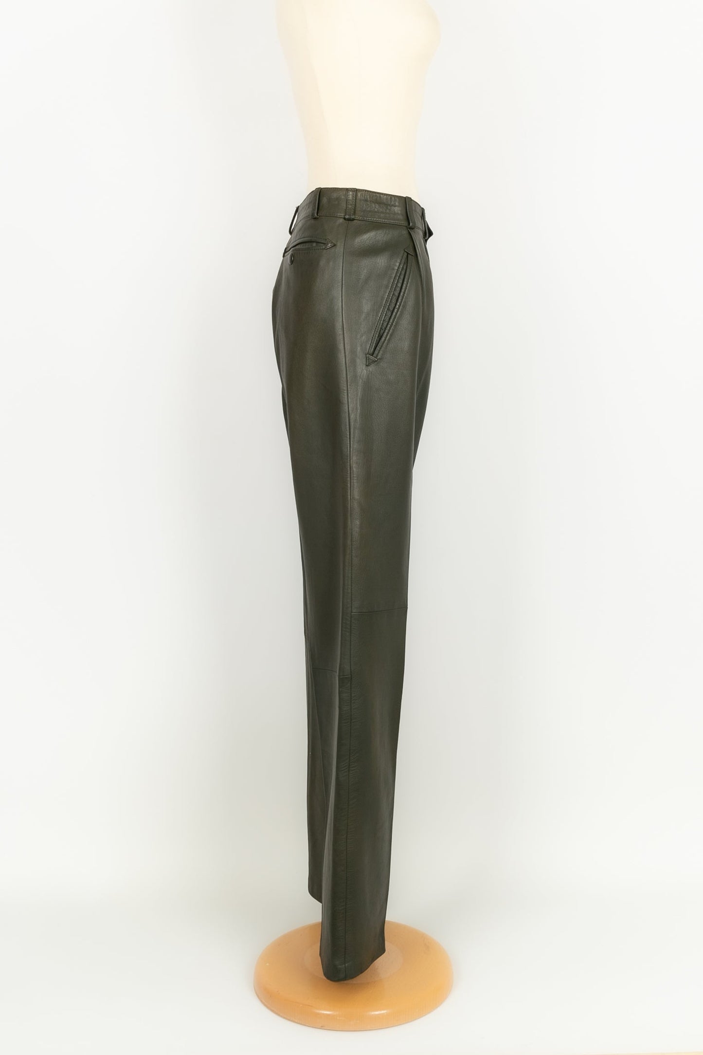 Pantalon en cuir HermÃƒÆ’Ã‚Â¨s 2009