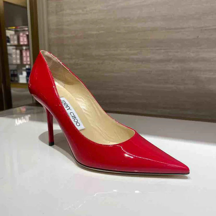 Jimmy Choo Red Patent Abel 100 High Heels, BRAND NEW