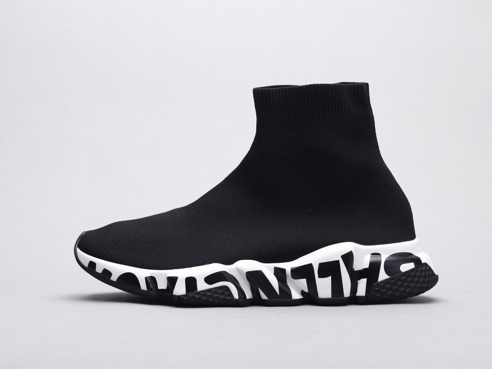 GLM - Bla Socks Shoes Black and White Sneaker