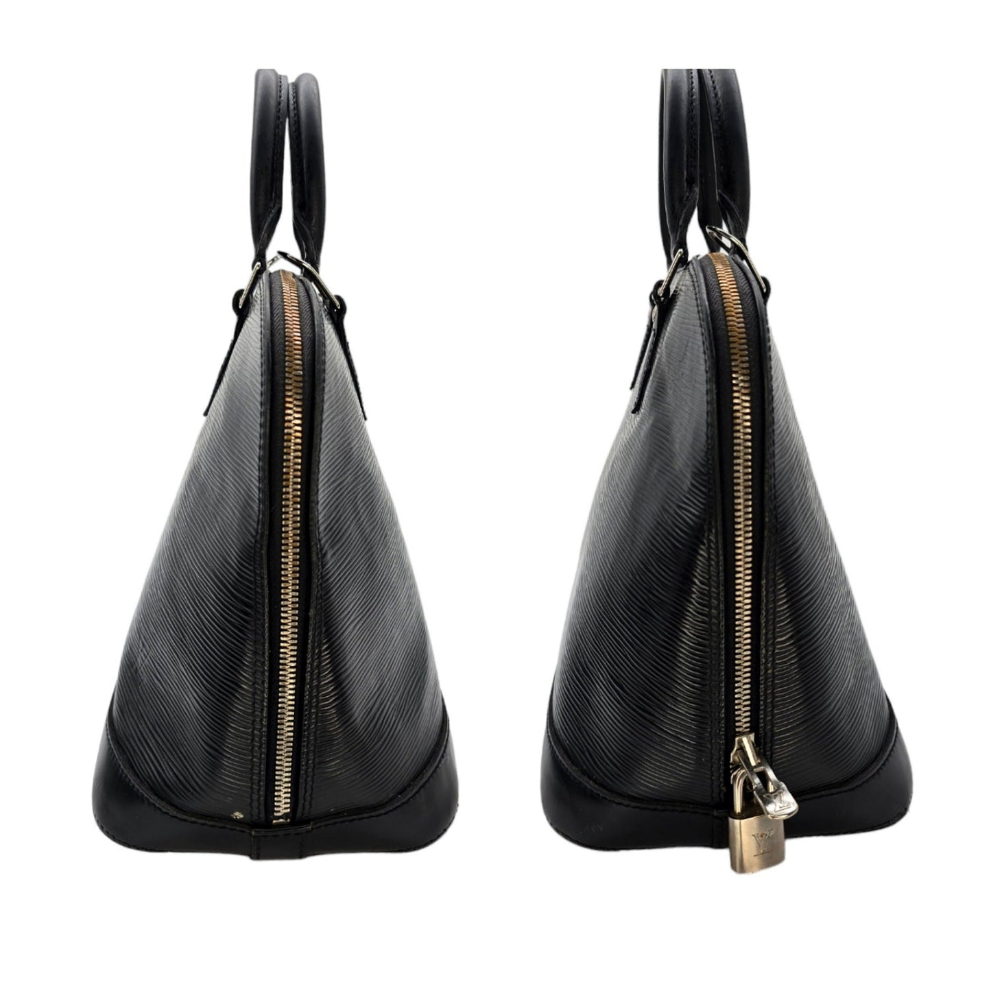 Louis Vuitton 2006 Black EPI Alma PM Satchel