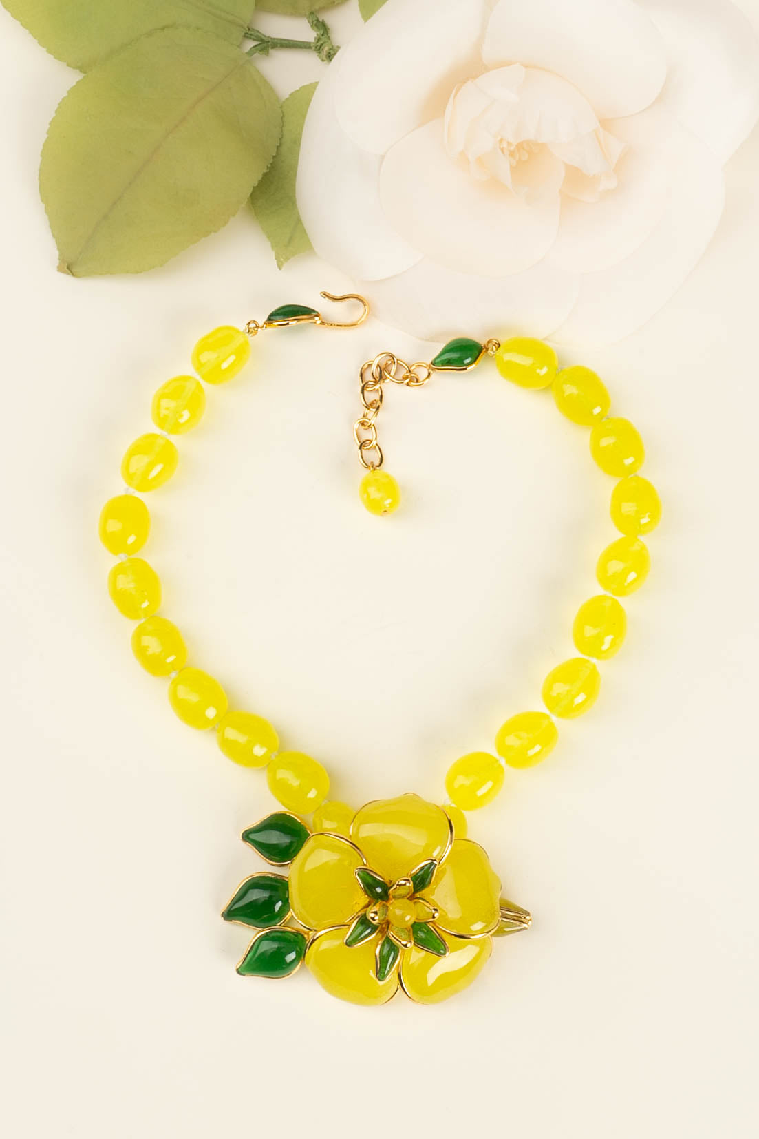 Collier en pÃƒÆ’Ã‚Â¢te de verre Augustine