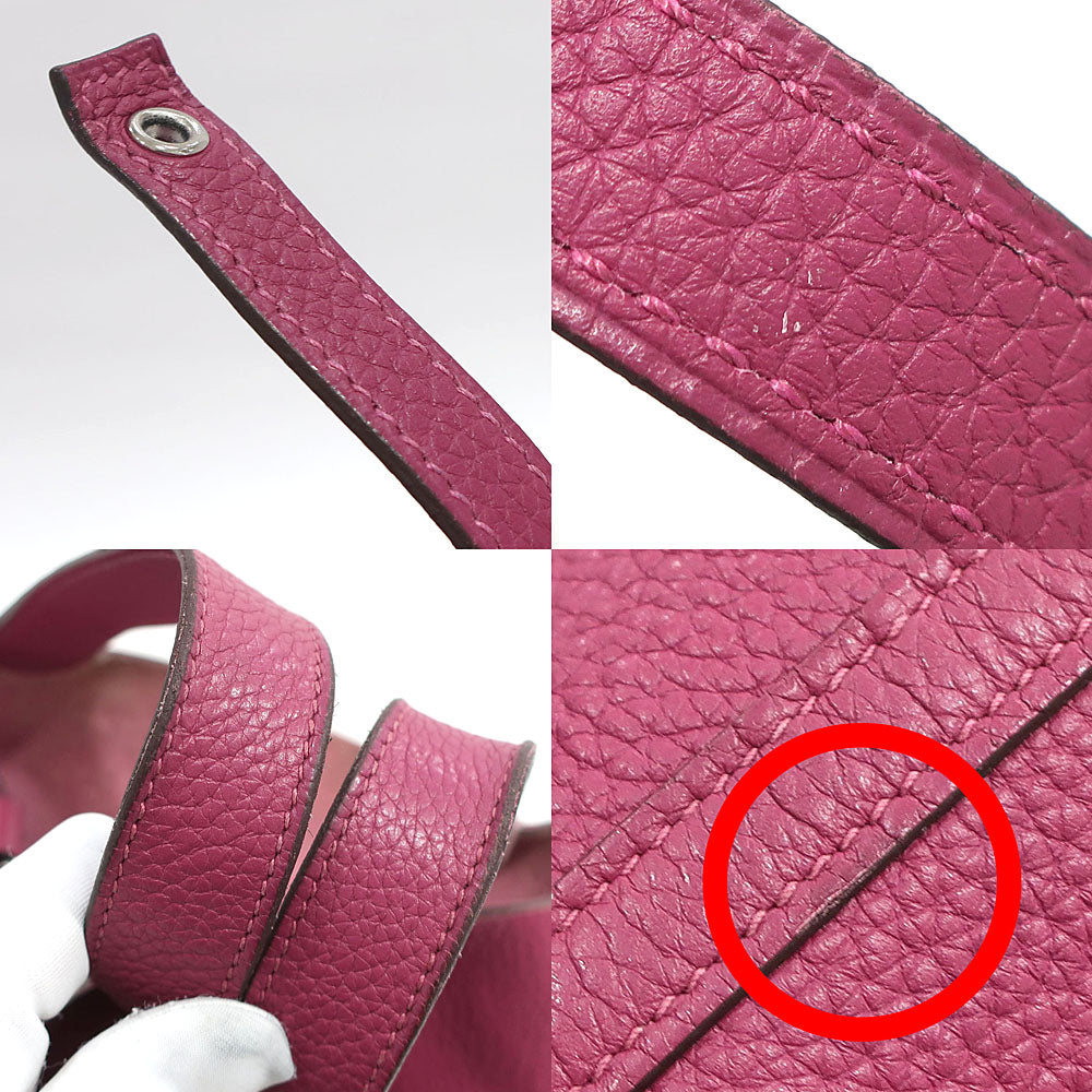 Hermes Handbag Picotin Lock Picotin Lock PM 18 Tosca/SV G   Clemence  O  2011 Manufactured  Women Key/Cadena Bag Preservation ÃƒÂ£Ã¢â€šÂ¬Ã‚Â ÃƒÂ£Ã¢â€šÂ¬Ã¢â‚¬Ëœ Neck Quality Wood