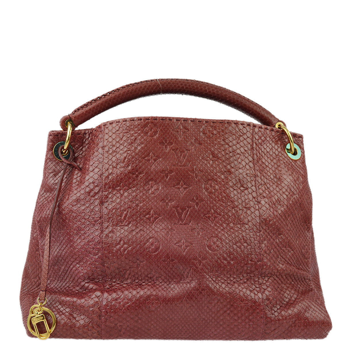 Louis Vuitton * Red Monogram Exotic Artsy MM Handbag ï¼­93451