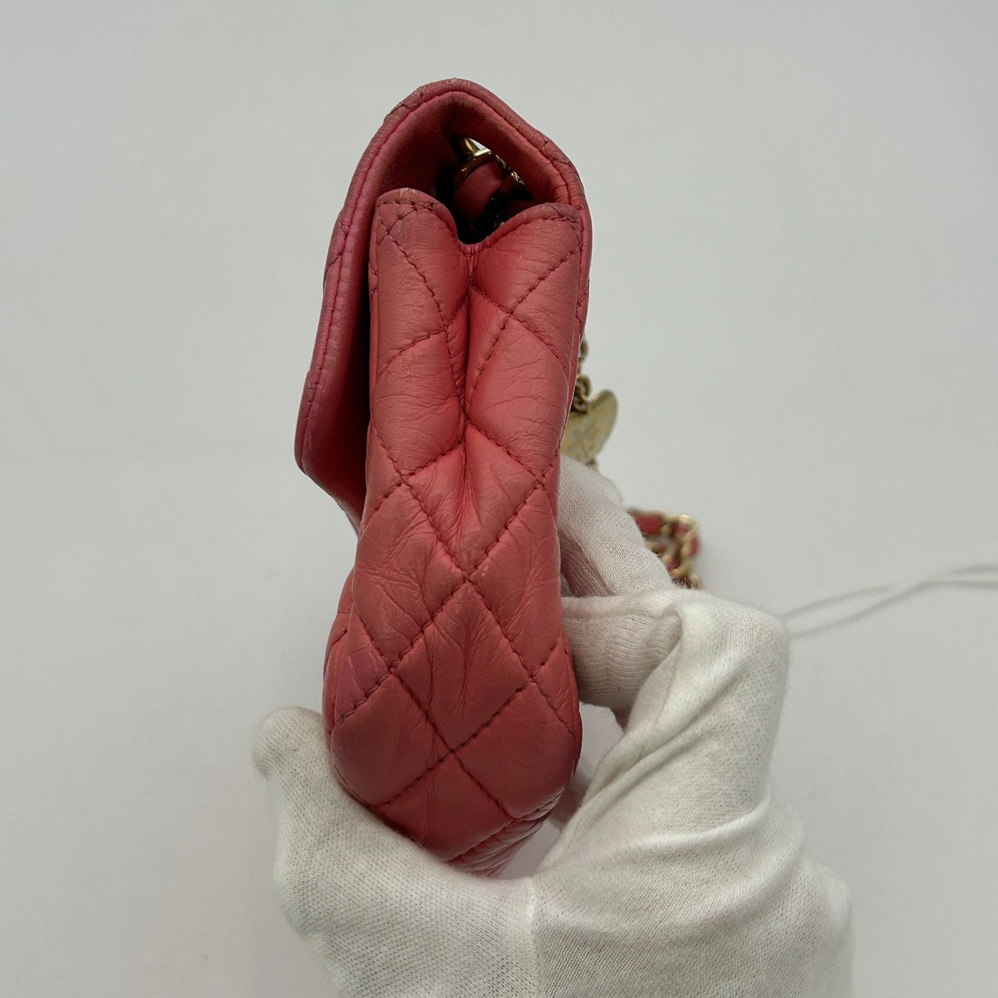 Chanel Camellia Charm Single Flap Bag LA3010