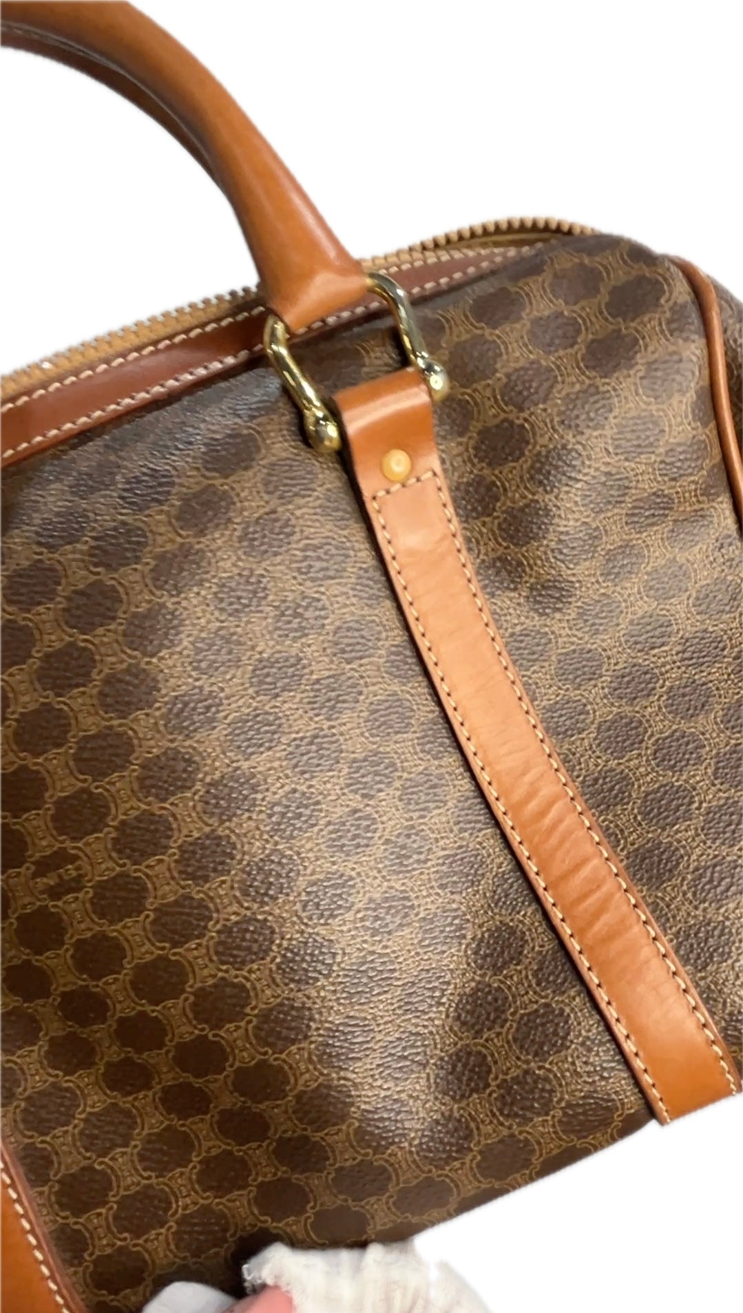 CÃƒÆ’Ã‚Â©line Macadam Brown Canvas Travel Bag ce5522cc