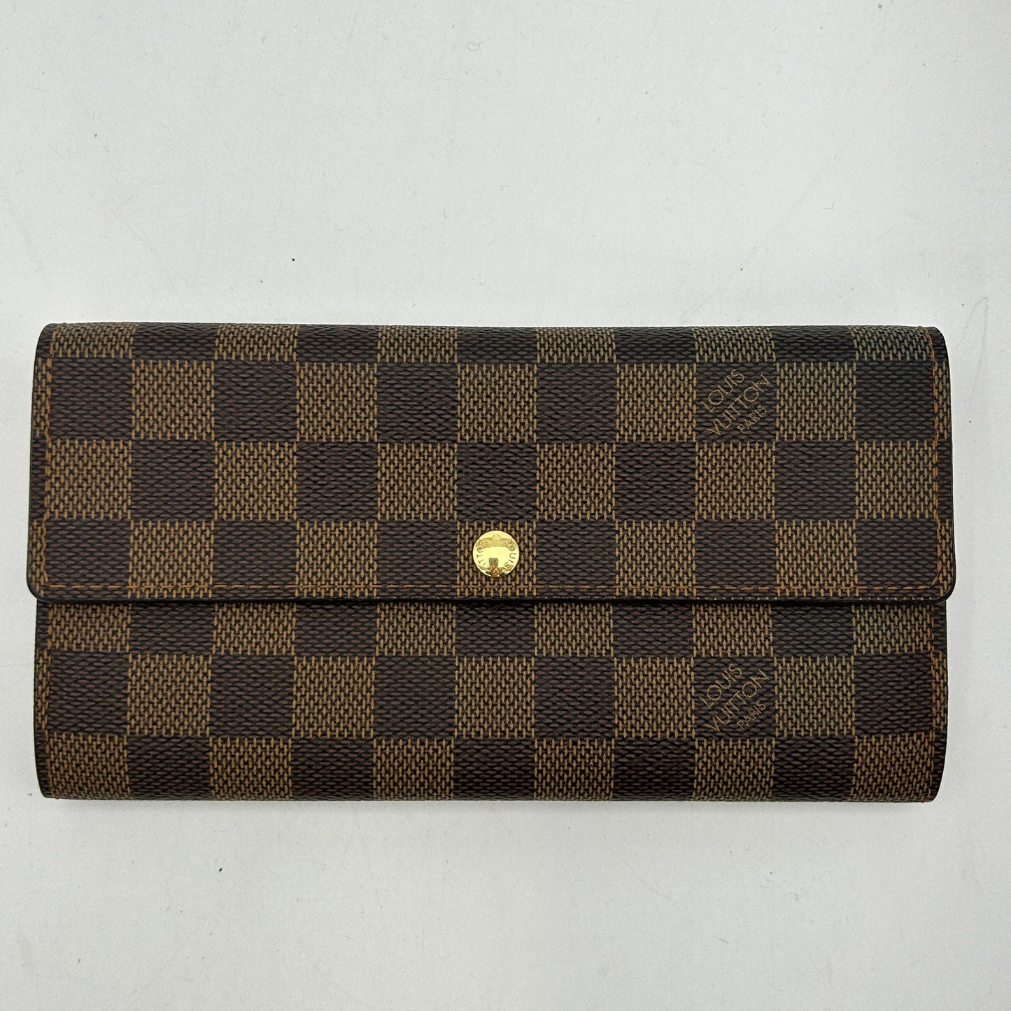 LOUIS VUITTON Damier Ebene Sarah Wallet 2101218423990
