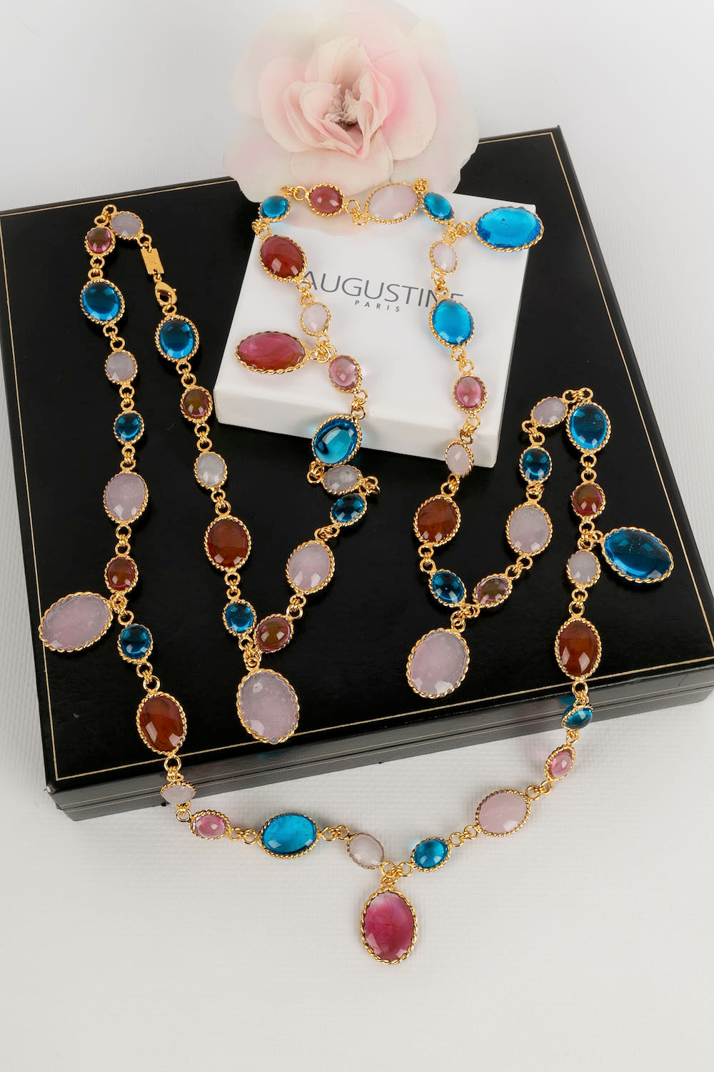 Collier en pÃƒÆ’Ã‚Â¢te de verre Augustine