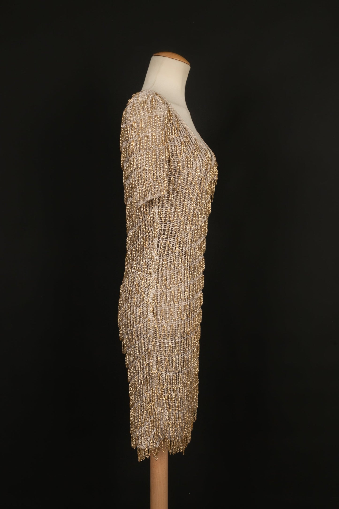 Robe en maille dorÃƒÆ’Ã‚Â©e Azzaro