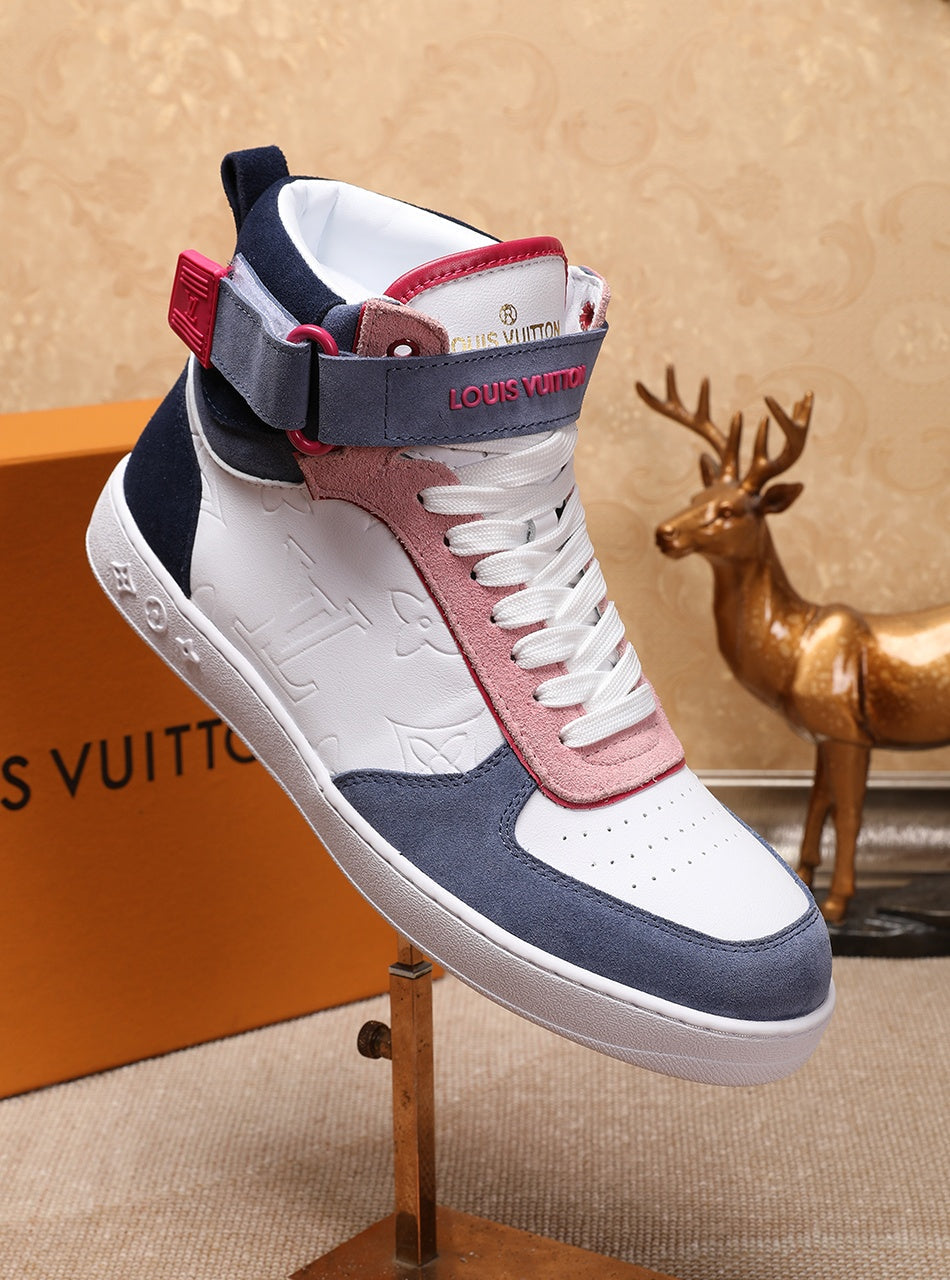 GLM - LUV Rivoli High Pink Blue White Sneaker