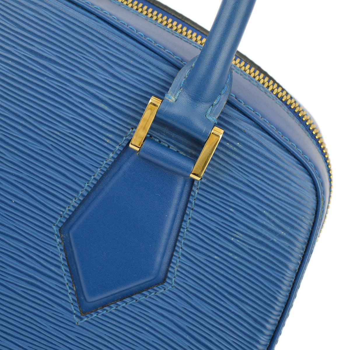 Louis Vuitton Blue Epi Sablon Handbag M52045