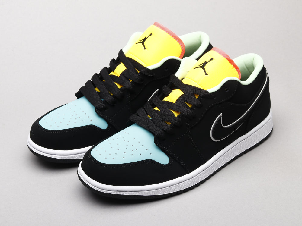 GLM - AJ1 Black, blue and yellow stitching