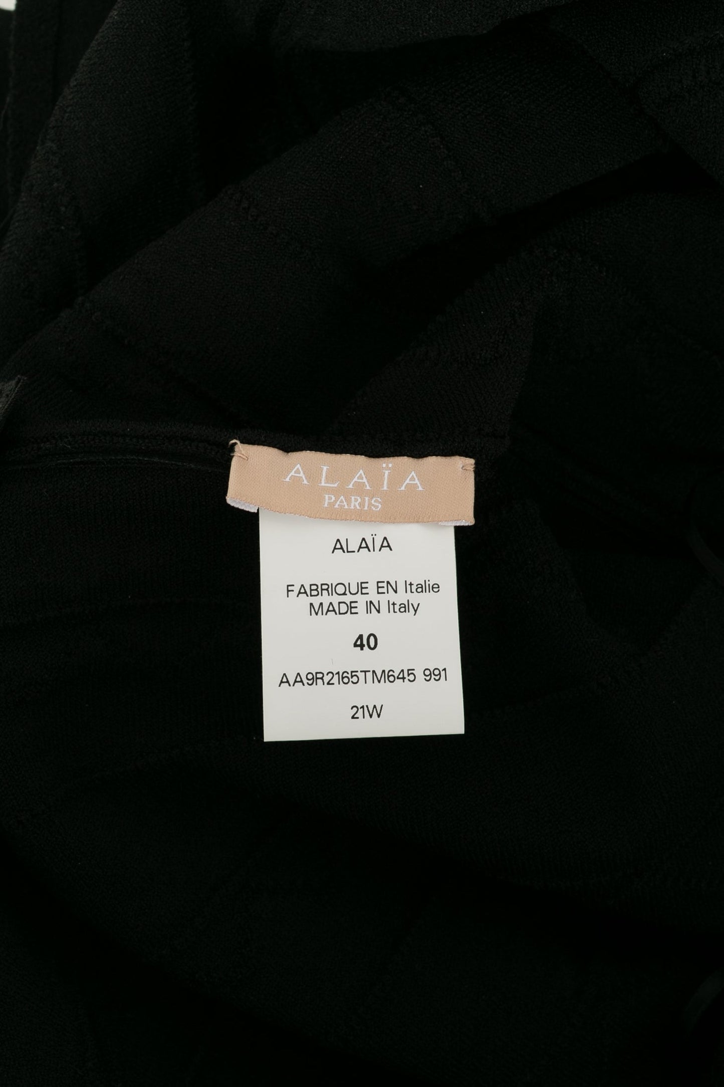 Robe noire et blanche AlaÃƒÆ’Ã‚Â¯a