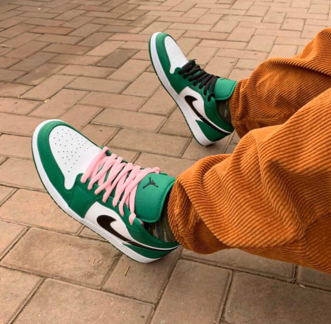 GLM - AJ1 celtic white green