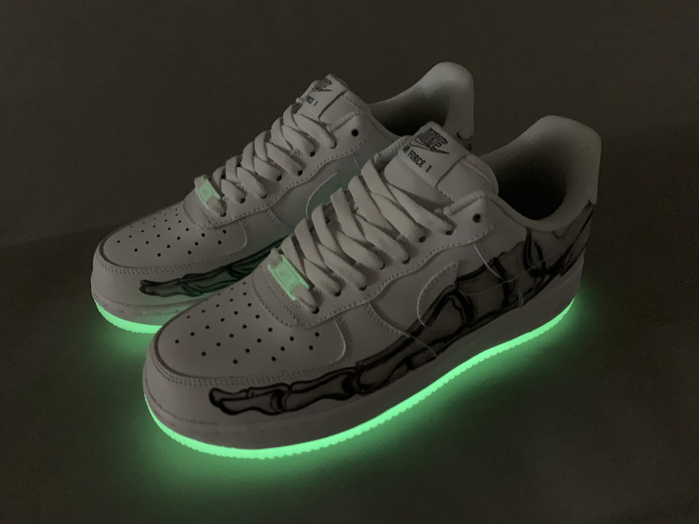 GLM - AF1 Skeleton Halloween White