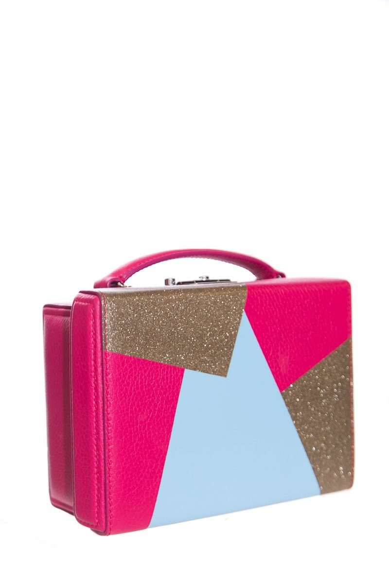 Mark Cross Pink BoxHandle Bag