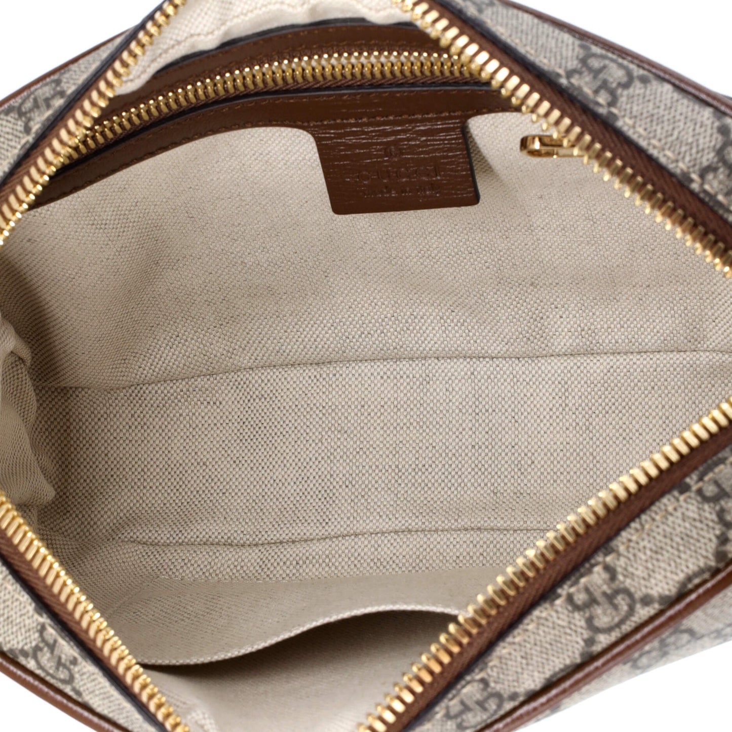 Fake/Not Zip Belt Bag Printed GG Coated Canvas