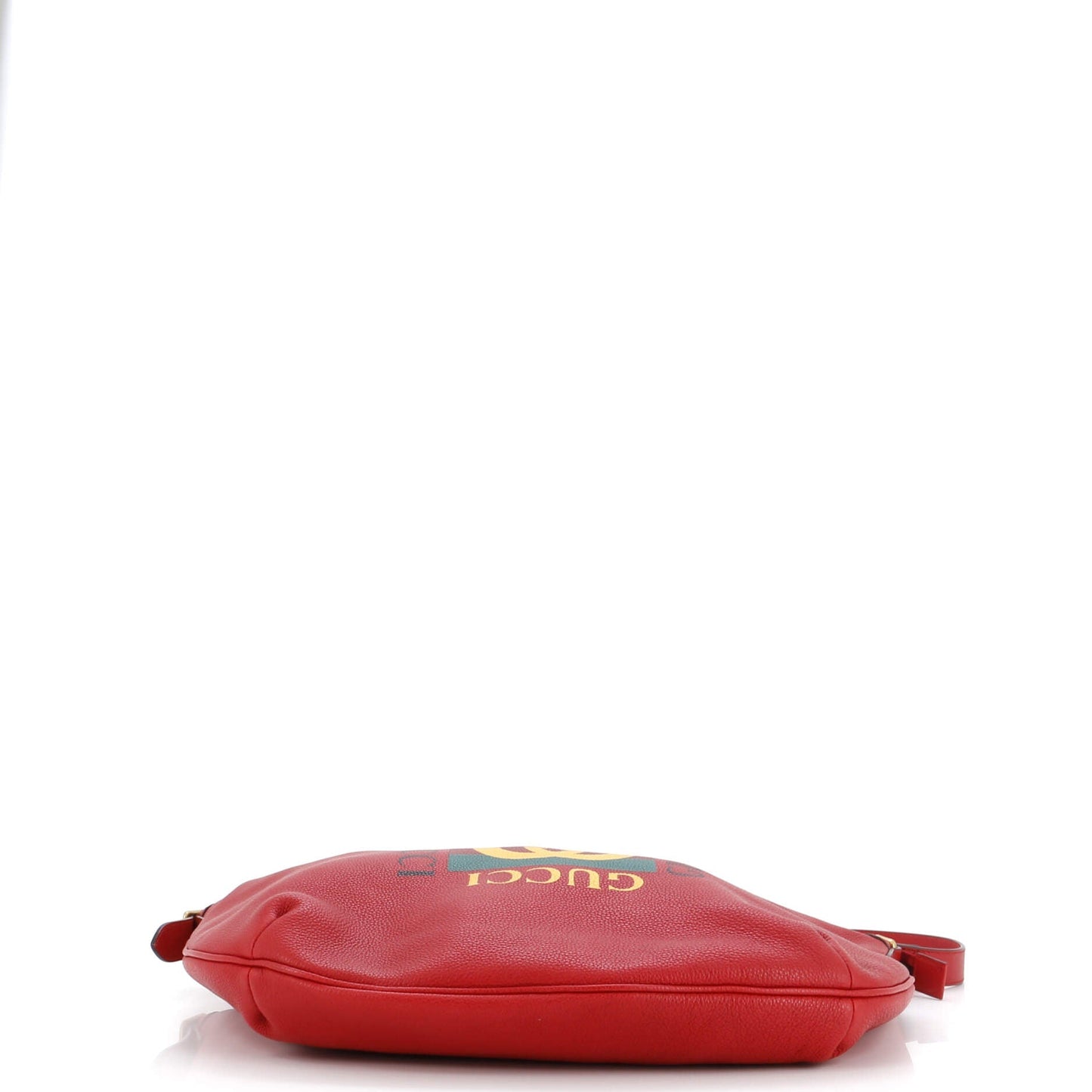 Logo Half-Moon Hobo Printed Leather
